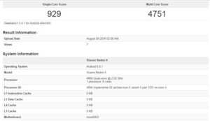Le Xiaomi Redmi 4 apparaît sur Geekbench