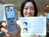 Le Samsung SPH-V6500 visualise des documents