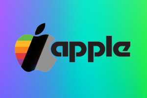 Le logo d'Apple dans ses différentes versions historiques