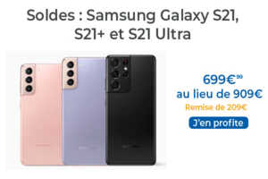Offres exceptionnelles : Samsung Galaxy S21, S21+ et S21 ultra en soldes chez Rakuten !