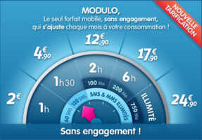 Prixtel intègre le forfait Free Mobile à 2 euros dans son offre Modulo, mais pas l'illimité à 19,99 euros