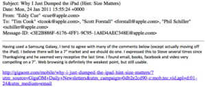 iPad Mini : Steve Jobs finalement pas opposé à l'idée d'une tablette de 7 pouces