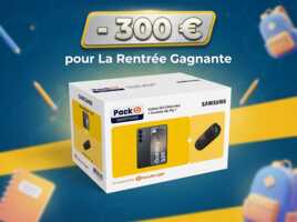 Pack Boulanger Samsung Galaxy S26 et enceinte JBL Flip 7 avec une remise de 300 euros pour la rentrée.