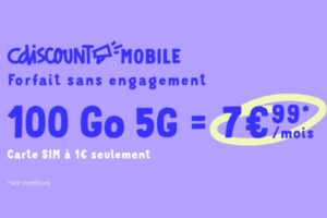 promo cdiscount mobile 100go
