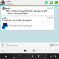 BBM se met à jour et permet désormais le transfert d'argent via Paypal