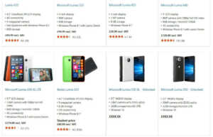 Les Lumia 950 et 950 XL se montrent sur le site de Microsoft