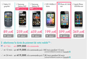Sosh propose aussi l'iPhone 4S