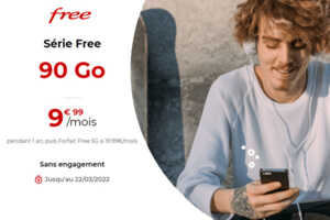 Nouvelle promo Free Mobile : un forfait mobile 90Go à moins de 10€