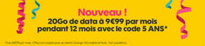 Sosh : le forfait illimité 20 Go en promotion à 9,99 euros