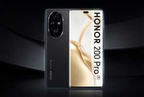Smartphone posé sur un fond noir.