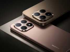Deux smartphones Xiaomi avec module photo Leica posés sur une surface métallique.