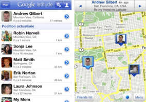 Google Latitude sur iPhone