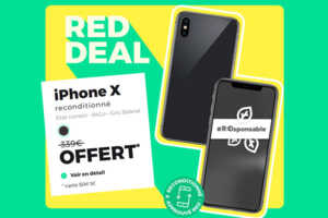RED Deal : un iPhone X offert avec le forfait RED 100Go à 15€ !