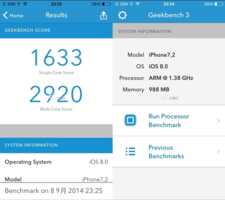 Apple iPhone 6 : premier benchmark et premier cliché réalisé avec son appareil photo