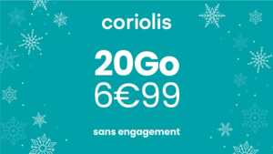 Un forfait pas cher pour Noël ? Laissez-vous tenter par l'offre Le Basic 20Go à 6,99€ !
