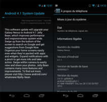 Android 4.1 Jelly Bean déjà sur les Samsung Galaxy Nexus français (officiel)
