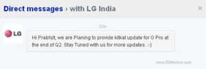 LG Optimus G Pro : LG India confirme qu'une mise à jour vers Android 4.4 KitKat est prévue