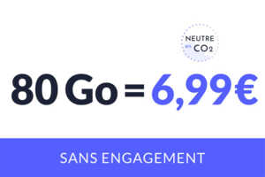Craquez pour ce nouveau forfait mobile 80Go à seulement 6.99€ par mois