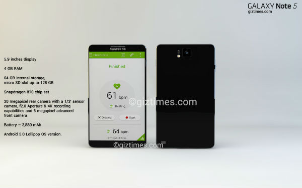 Samsung Galaxy Note 5 : un nouveau concept qui se veut très réaliste