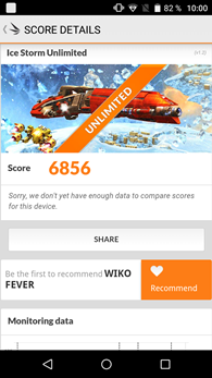 Wiko Fever 4G : 3DMark