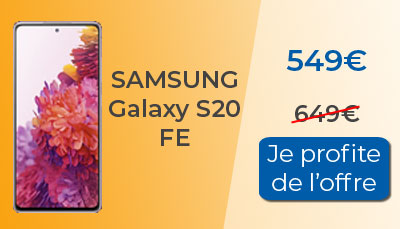 Samsung Galaxy S20 FE en promo chez RED by SFR à 549?