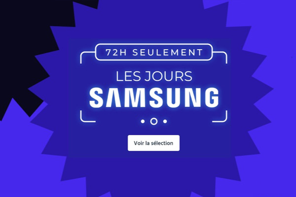 Les Jours Samsung : 72h de promotions incroyables sur les smartphones Samsung Galaxy A53, Galaxy A52s, Galaxy S20 FE et Galaxy M13