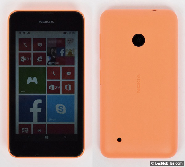 Nokia Lumia 530 : avant / arrière