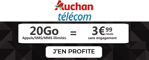 promo auchan 20Go Black Week