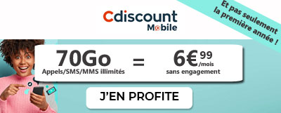 promo forfait Cdiscount 70Go