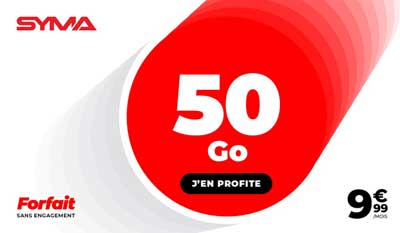 promo forfait Syma Mobile 50Go