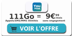 YouPrice forfait 9,99 ?