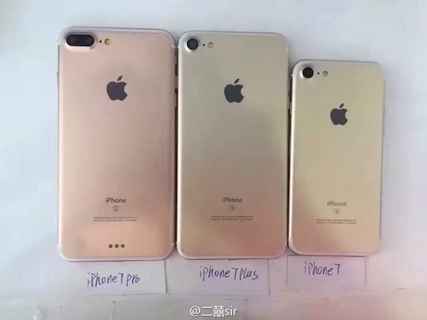 Apple iPhone 7 : une photo de famille au grand complet ?