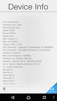 Sony Xperia Z3+ antutu