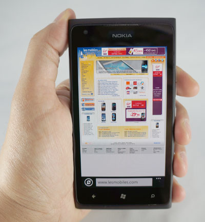 Test Nokia Lumia 900 : navigateur web