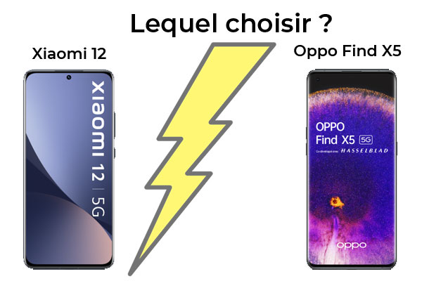 Xiaomi 12 vs Oppo Find X5 : lequel choisir ?
