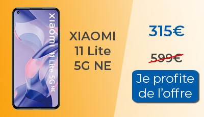 Le Xiaomi 11 Lite 5G NE est en soldes