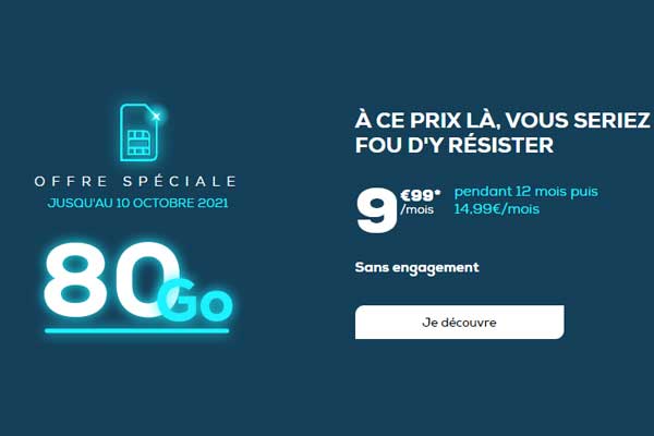 La nouvelle promotion de La Poste Mobile est disponible : 80Go à moins de 10€ !