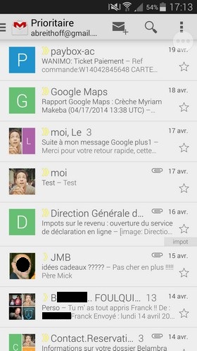 Samsung Galaxy S5 : interface Touchwiz