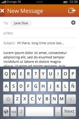 capture d'écran de Firefox OS