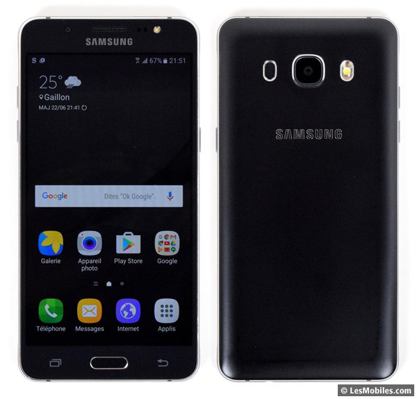 Samsung Galaxy J5 : avant / arrière