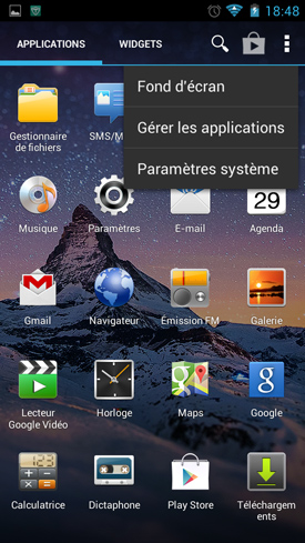 Wiko Cink Peax 2 : apps