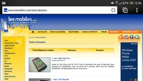 HTC One Max : navigateur Web