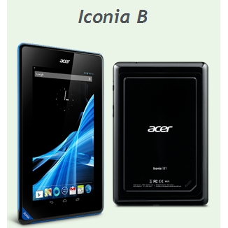 Acer Iconia B : une concurrente de la Nexus 7 en fuite avant le CES