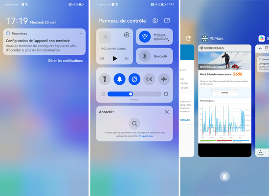 Suite interface du Huawei Nova 9 SE
