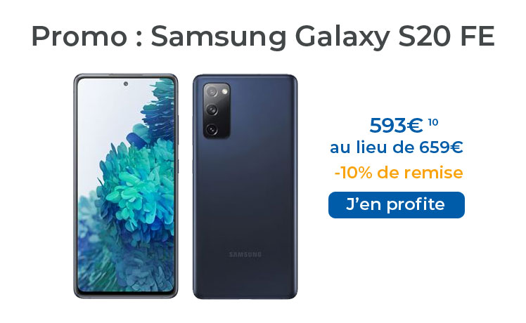 -10% sur le Samsung Galaxy S20 FE pendant la Samsung Blue Week
