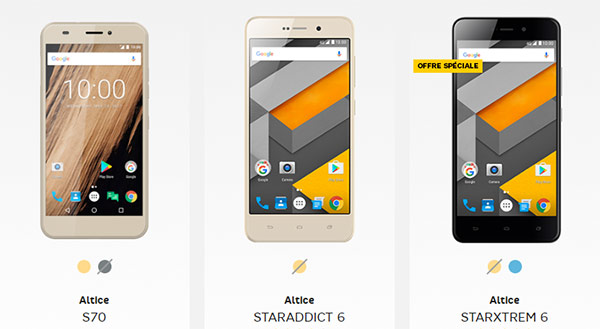Smartphones Altice