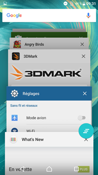 Sony Xperia XA : gestionnaire de multitâche
