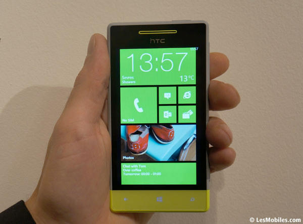 prise en main HTC Windows Phone 8S