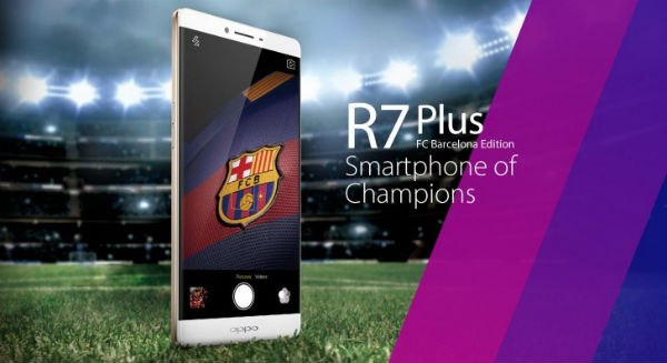 Oppo lance le R7 Plus édition FC Barcelone