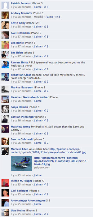 vengeance fans d'apple sur le mur Facebook de Samsung